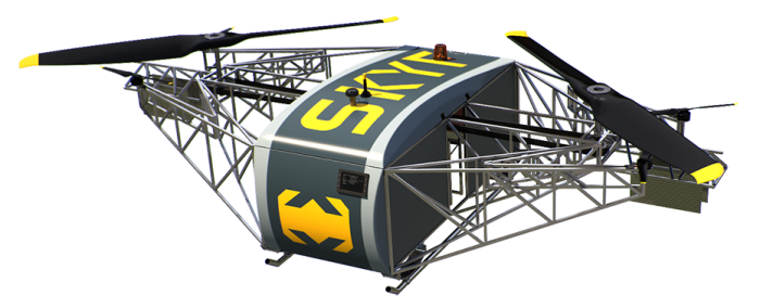 Drone VTOL con 8 horas de autonomía y 350 Kg de carga