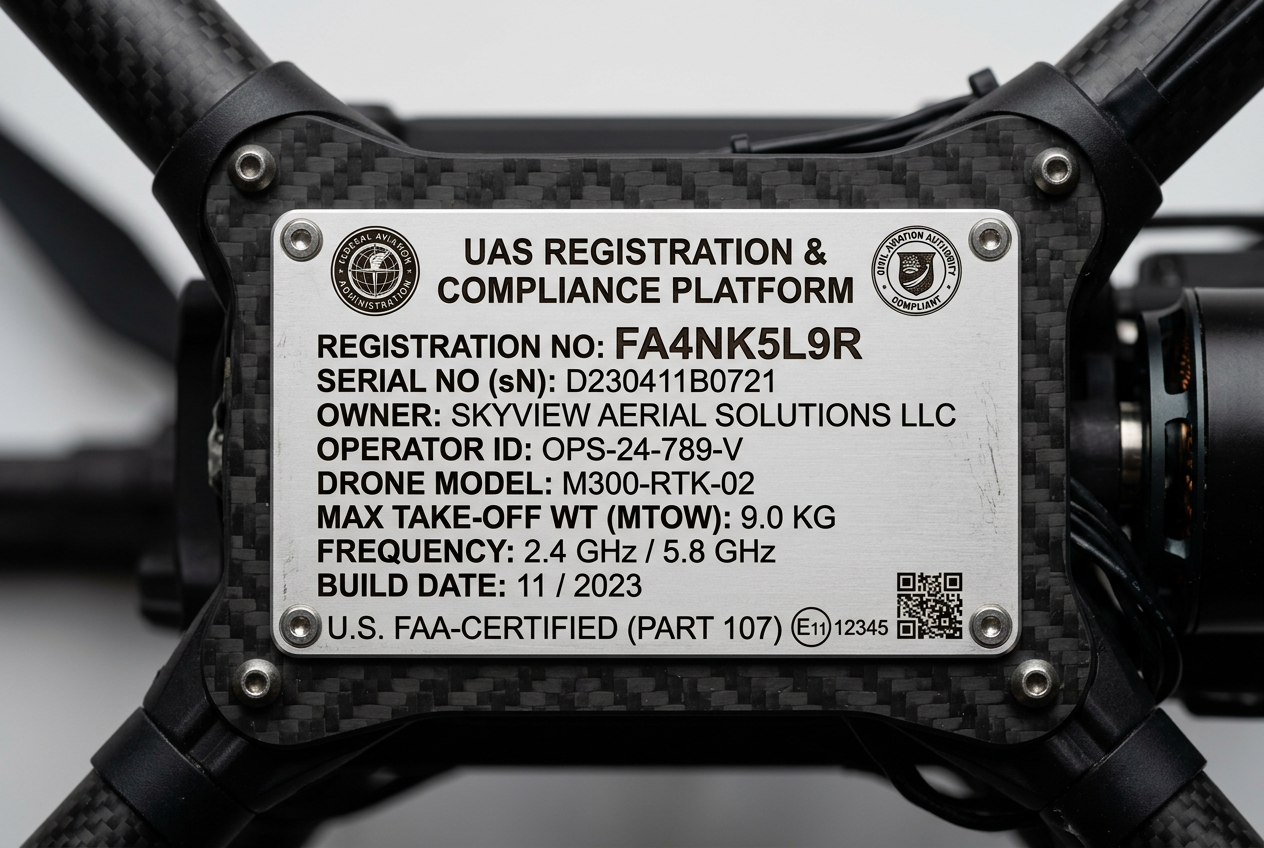 Placas Identificativas de DRONES / RPAS