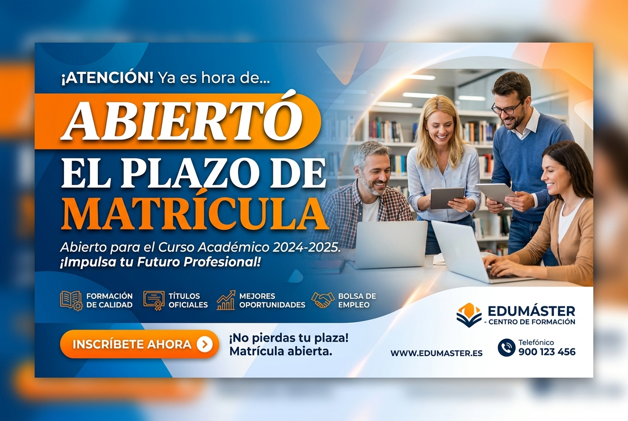 Abierto el Plazo de Matrícula